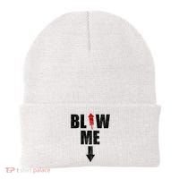 Blow Me Fireworks Firecracker Funny July 4th Beanie thumb 0