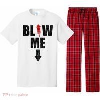 Blow Me Fireworks Firecracker Funny July 4th Pajama Set thumb 0