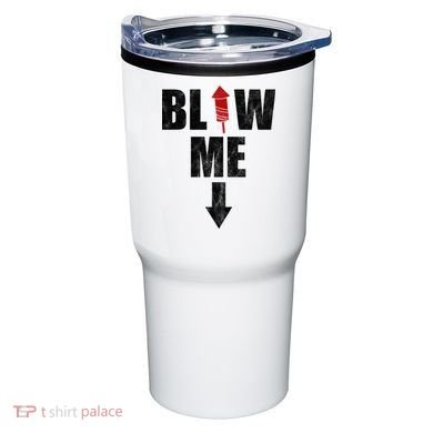 Blow Me Fireworks Firecracker Funny July 4th Tumbler