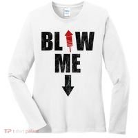 Blow Me Fireworks Firecracker Funny July 4th Women's Long Sleeve Shirt thumb 0