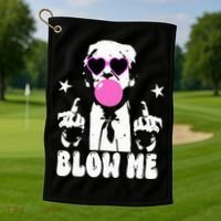 Blow Me Funny Trump Golf Towel thumb 1