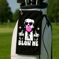 Blow Me Funny Trump Golf Towel thumb 2