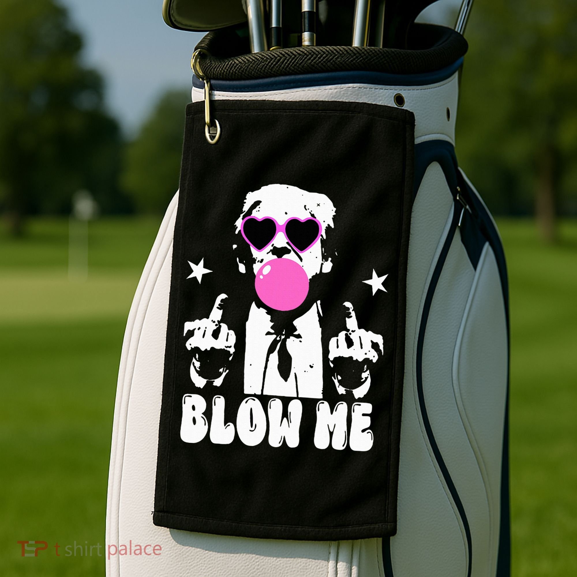 Blow Me Funny Trump Golf Towel