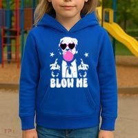 Blow Me Funny Trump Kids Hoodie thumb 3