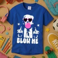 Blow Me Funny Trump Kids T-Shirt thumb 3
