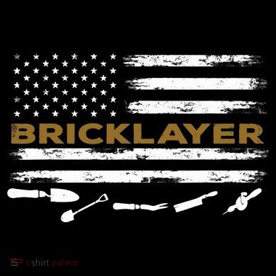 Brick Mason Funny Quote Bricklayer Masonry Construction US Stripe Pom Pom Beanie