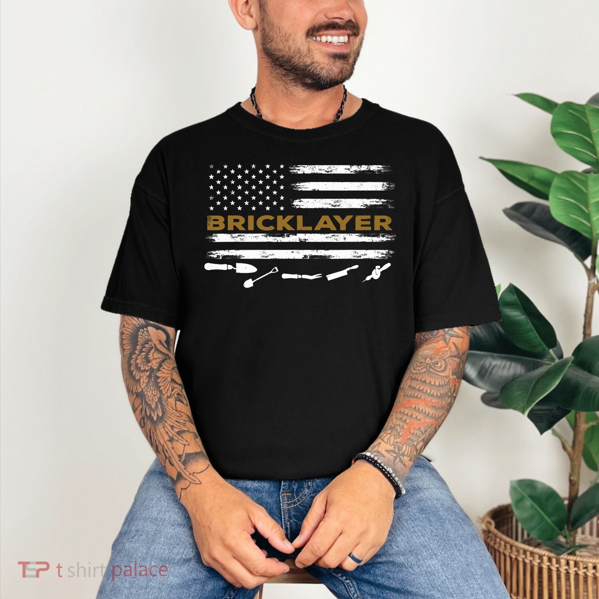 Brick Mason Funny Quote Bricklayer Masonry Construction US Comfort Colors T-Shirt