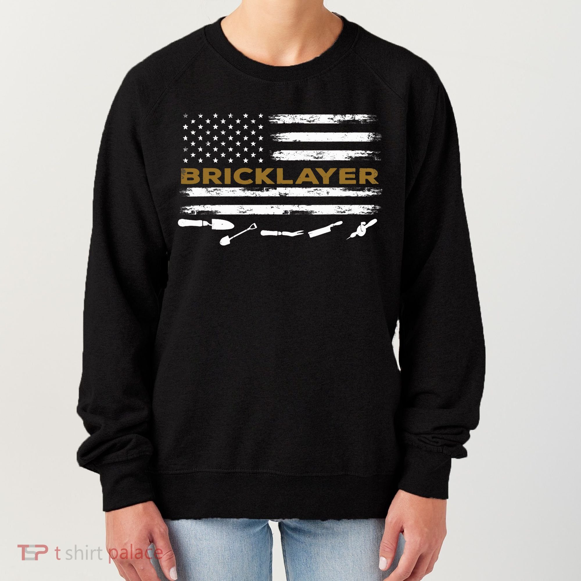 Brick Mason Funny Quote Bricklayer Masonry Construction US Women's Sweatshirt