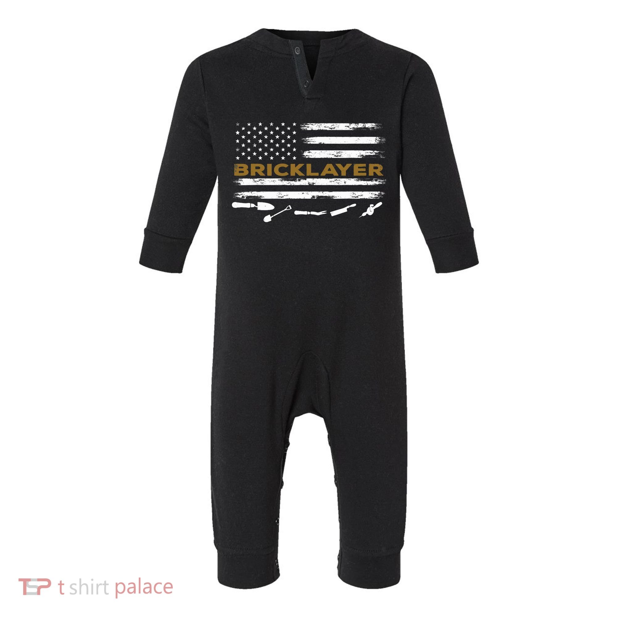 Brick Mason Funny Quote Bricklayer Masonry Construction US Infant Fleece One Piece