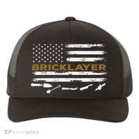 Brick Mason Funny Quote Bricklayer Masonry Construction US Yupoong Adult 5-Panel Trucker Hat thumb 0