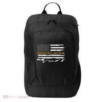 Brick Mason Funny Quote Bricklayer Masonry Construction US City Backpack thumb 0