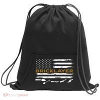 Brick Mason Funny Quote Bricklayer Masonry Construction US Sweatshirt Cinch Pack Bag thumb 0