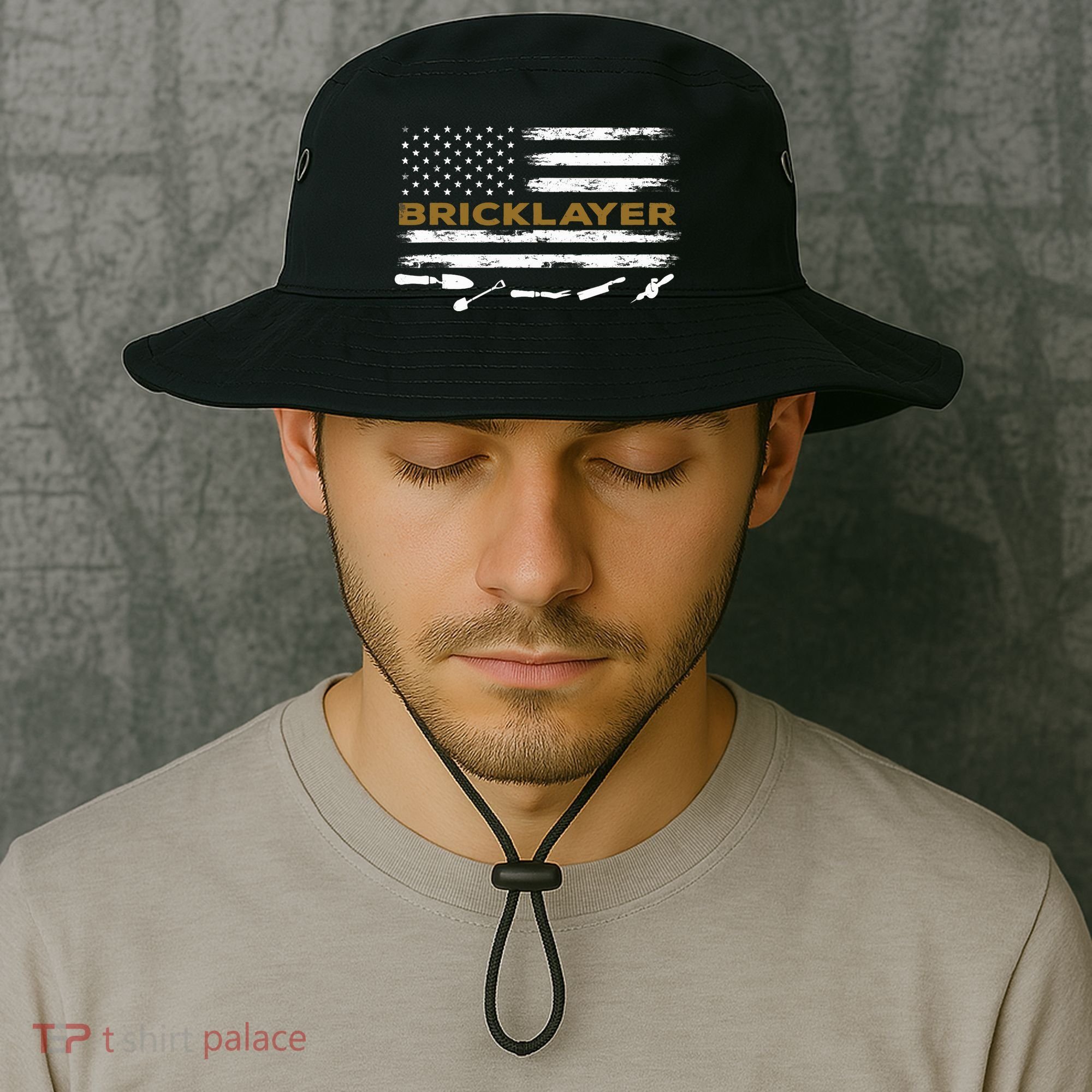 Brick Mason Funny Quote Bricklayer Masonry Construction US Bucket Hat