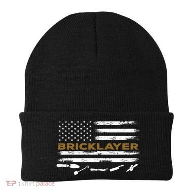 Brick Mason Funny Quote Bricklayer Masonry Construction US Beanie