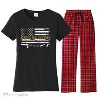 Brick Mason Funny Quote Bricklayer Masonry Construction US Women's Flannel Pajama Set thumb 0