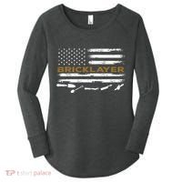 Brick Mason Funny Quote Bricklayer Masonry Construction US Women's Perfect Tri Tunic Long Sleeve Shirt thumb 0