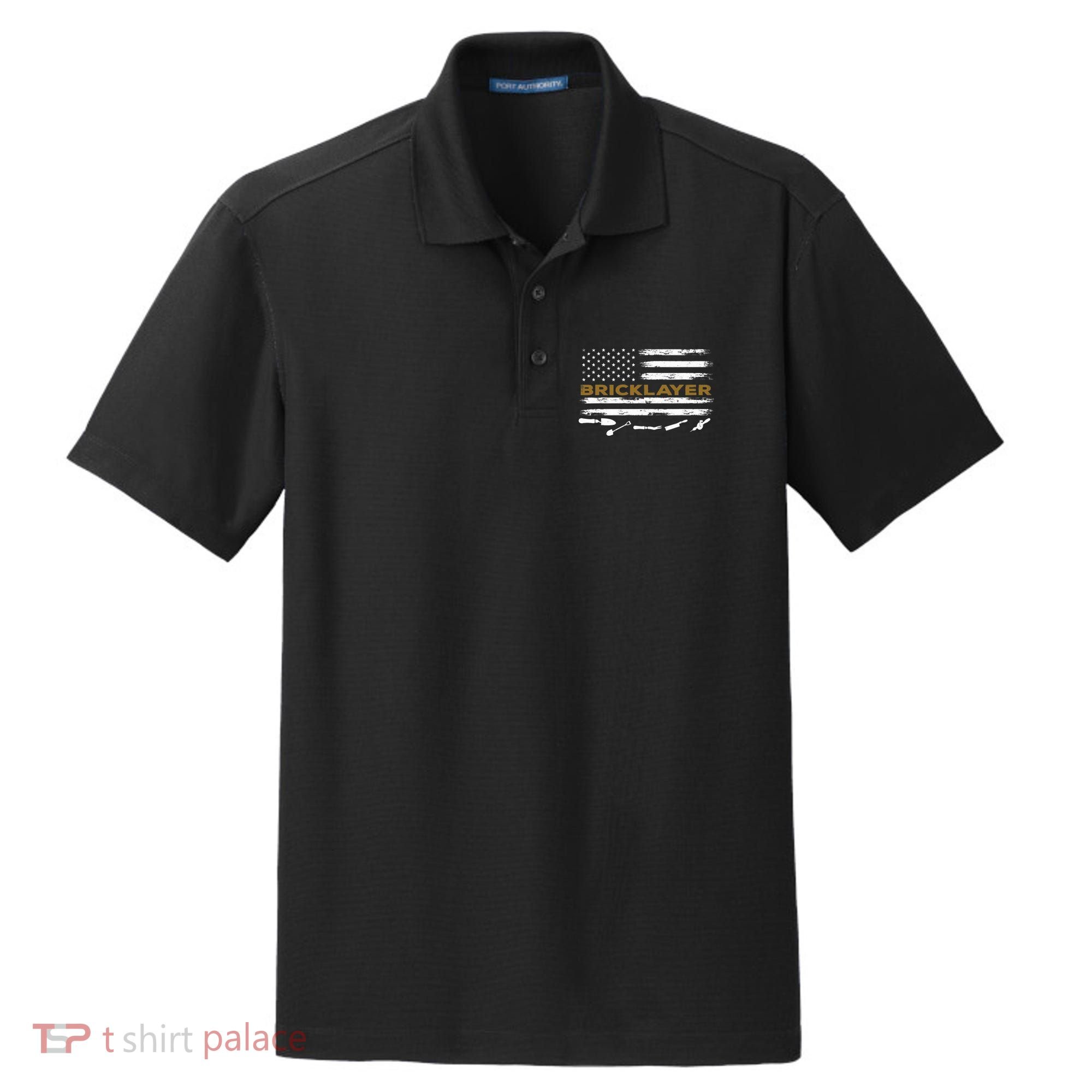 Brick Mason Funny Quote Bricklayer Masonry Construction US Dry Zone Grid Polo