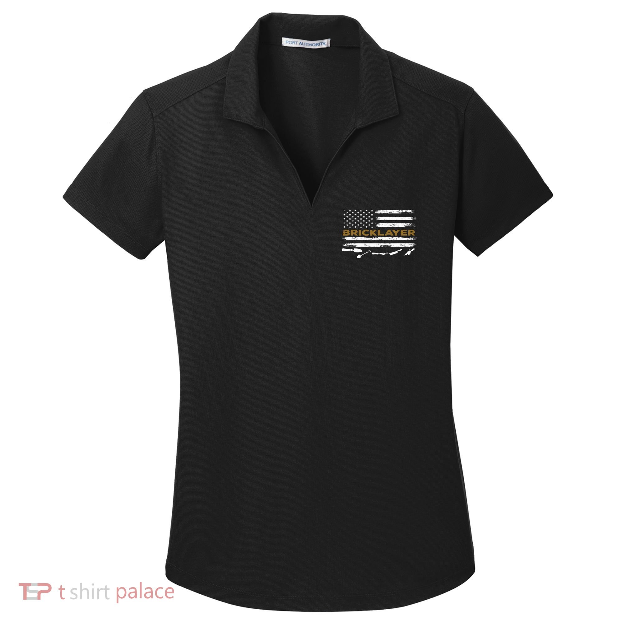 Brick Mason Funny Quote Bricklayer Masonry Construction US Women's Dry Zone Grid Polo