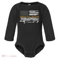 Brick Mason Funny Quote Bricklayer Masonry Construction US Baby Long Sleeve Bodysuit thumb 0