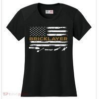 Brick Mason Funny Quote Bricklayer Masonry Construction US Women's Cooling Performance Crew T-Shirt thumb 0