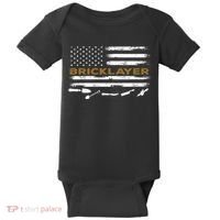 Brick Mason Funny Quote Bricklayer Masonry Construction US Baby Bodysuit thumb 0