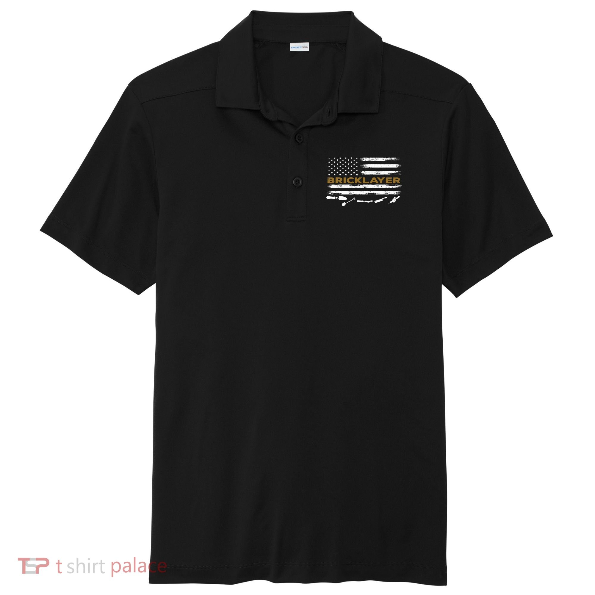 Brick Mason Funny Quote Bricklayer Masonry Construction US Sport-Tek Posi-UV Pro Polo