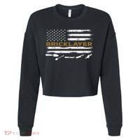 Brick Mason Funny Quote Bricklayer Masonry Construction US Cropped Pullover Crew thumb 0