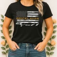 Brick Mason Funny Quote Bricklayer Masonry Construction US Women's T-Shirt thumb 2