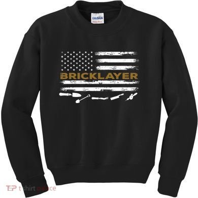 Brick Mason Funny Quote Bricklayer Masonry Construction US Kids Sweatshirt