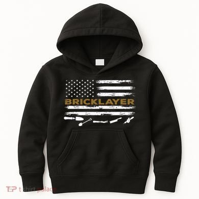 Brick Mason Funny Quote Bricklayer Masonry Construction US Kids Hoodie