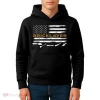 Brick Mason Funny Quote Bricklayer Masonry Construction US Kids Hoodie thumb 4