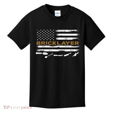 Brick Mason Funny Quote Bricklayer Masonry Construction US Kids T-Shirt