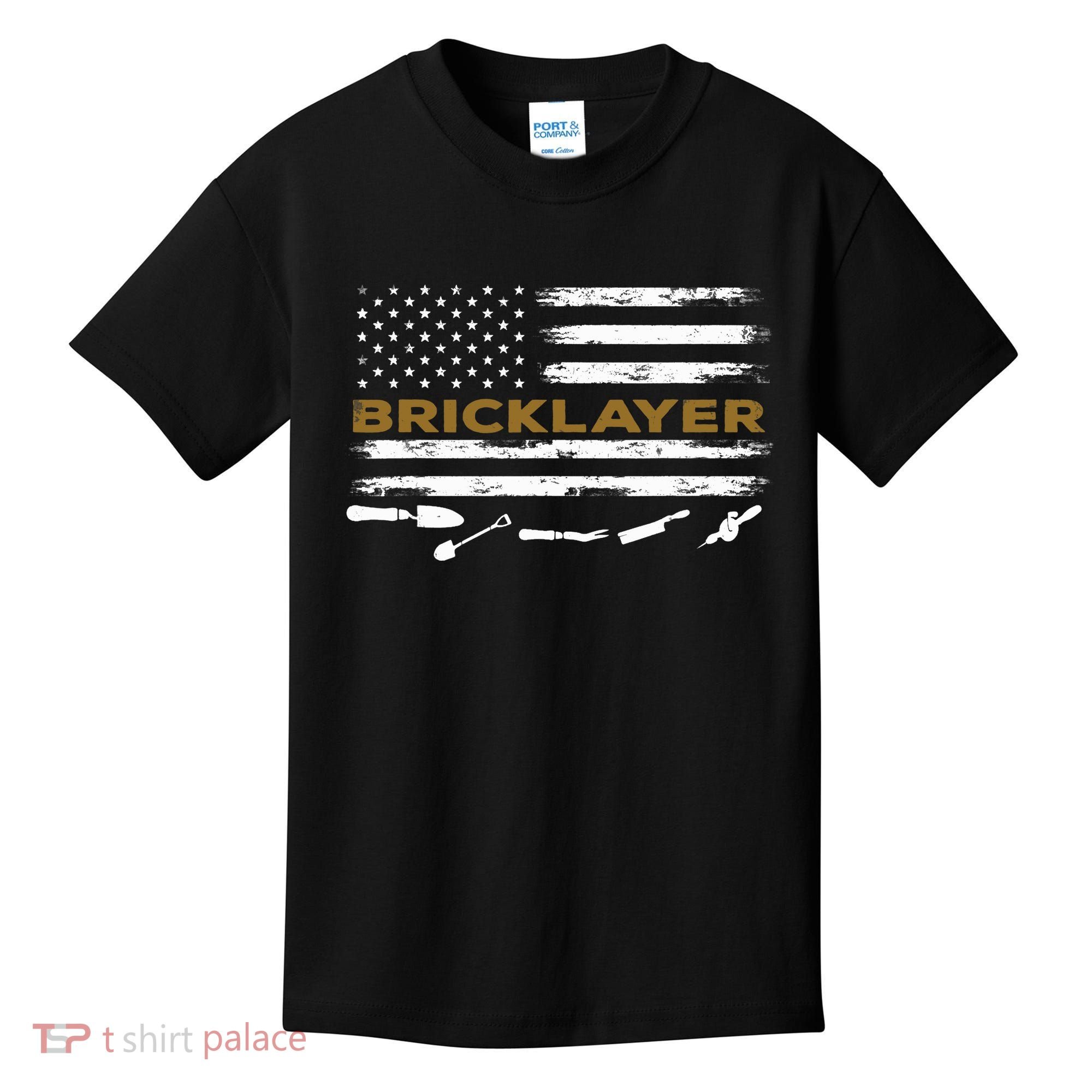 Brick Mason Funny Quote Bricklayer Masonry Construction US Kids T-Shirt
