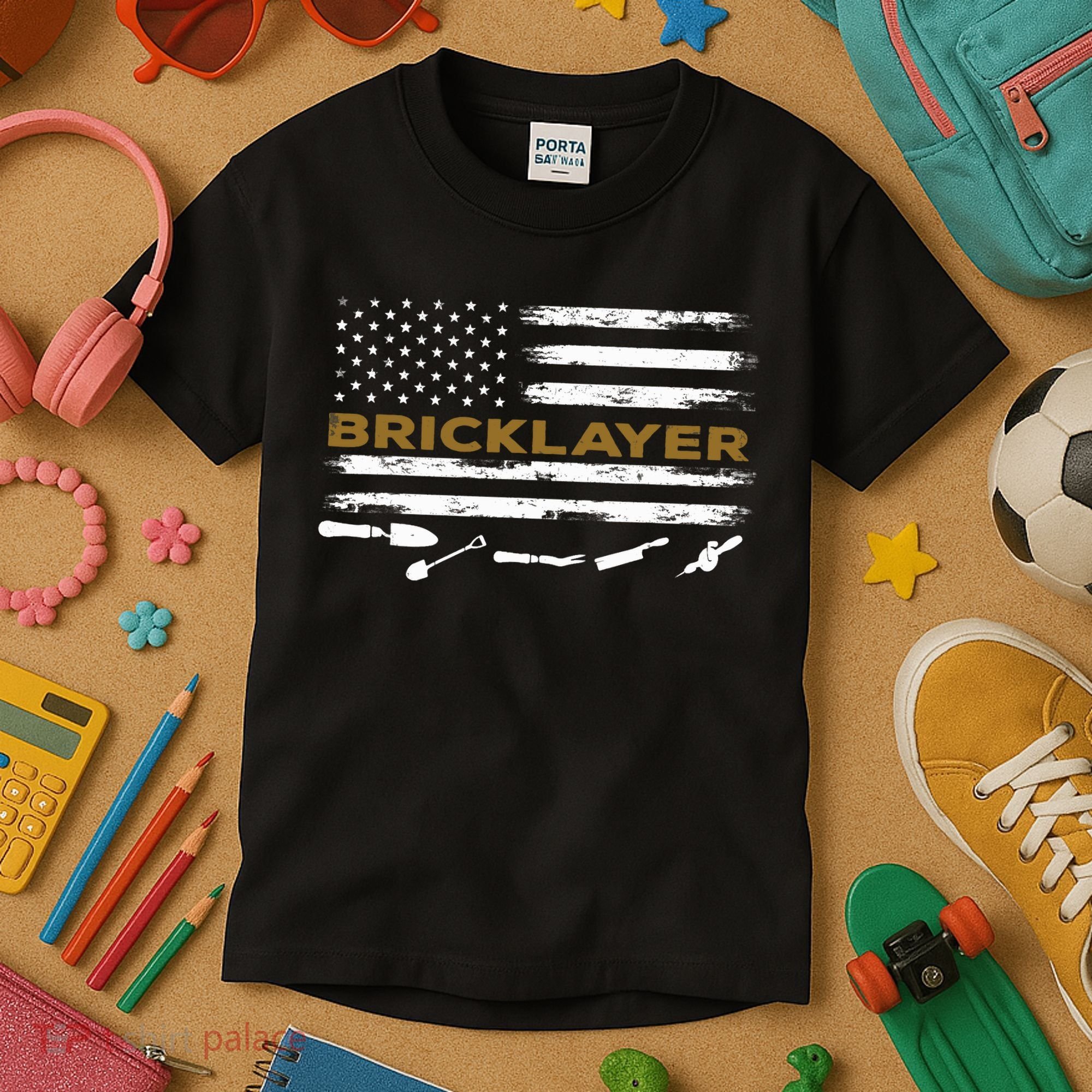 Brick Mason Funny Quote Bricklayer Masonry Construction US Kids T-Shirt