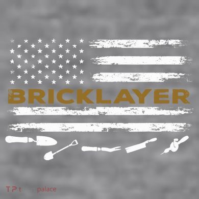 Brick Mason Funny Quote Bricklayer Masonry Construction US Women's Racerback Cropped Tank