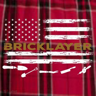 Brick Mason Funny Quote Bricklayer Masonry Construction US Men's Flannel Plaid Pajama Pants