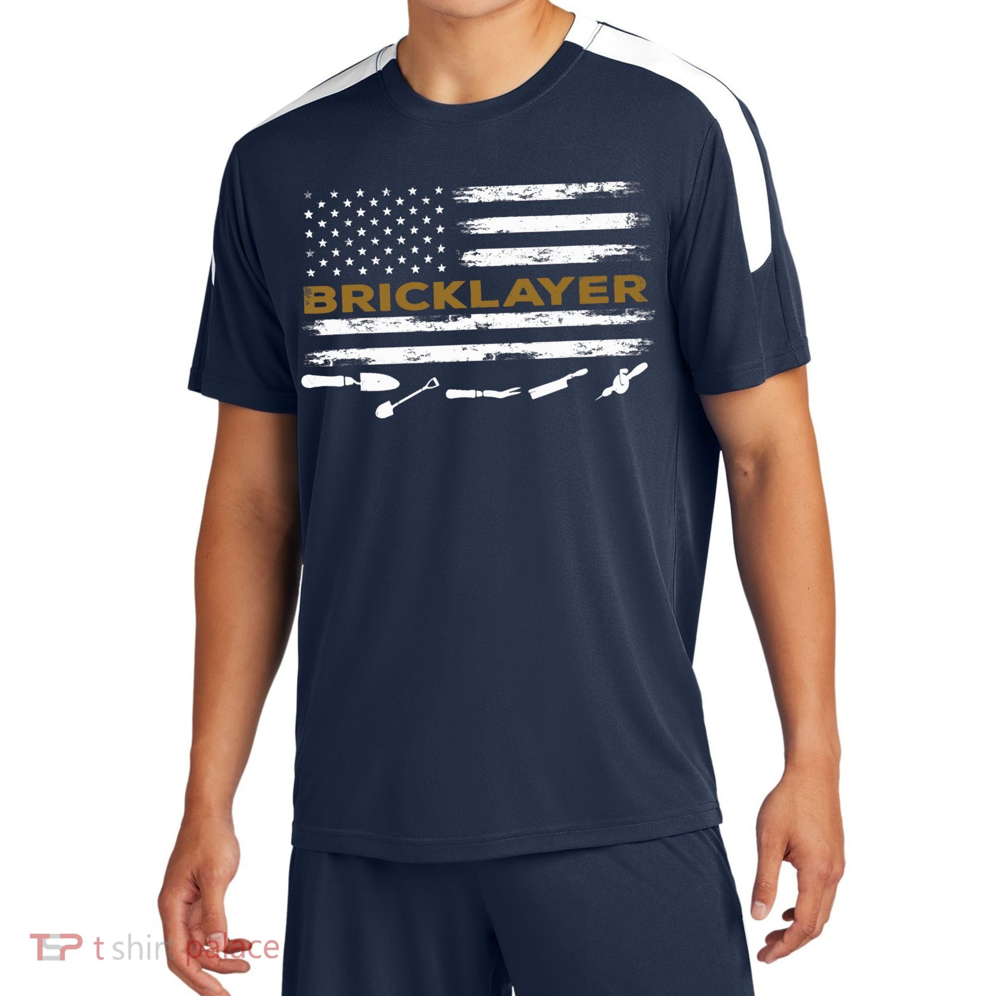 Brick Mason Funny Quote Bricklayer Masonry Construction US Sport-Tek Competitor United Soccer Jersey