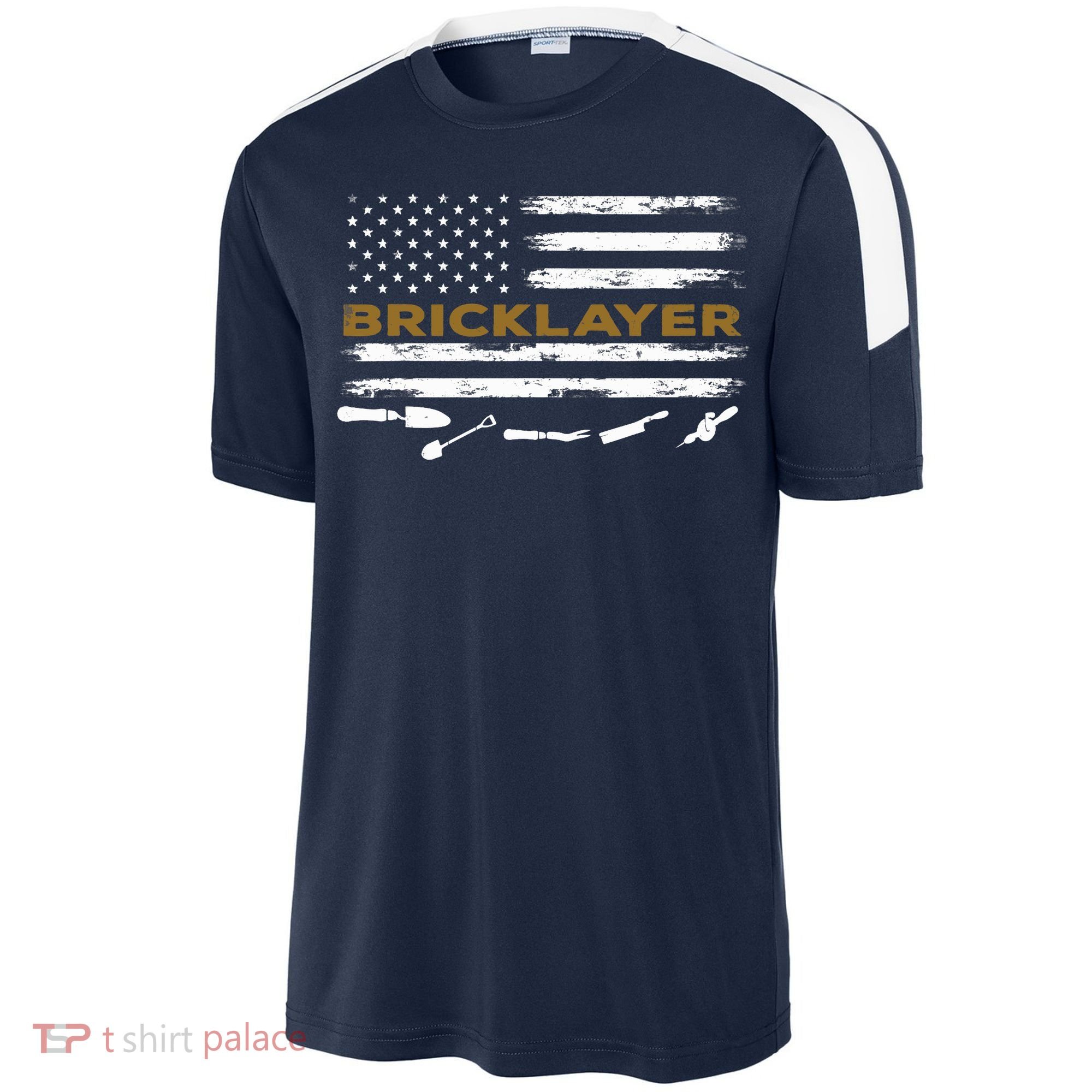Brick Mason Funny Quote Bricklayer Masonry Construction US Sport-Tek Competitor United Soccer Jersey