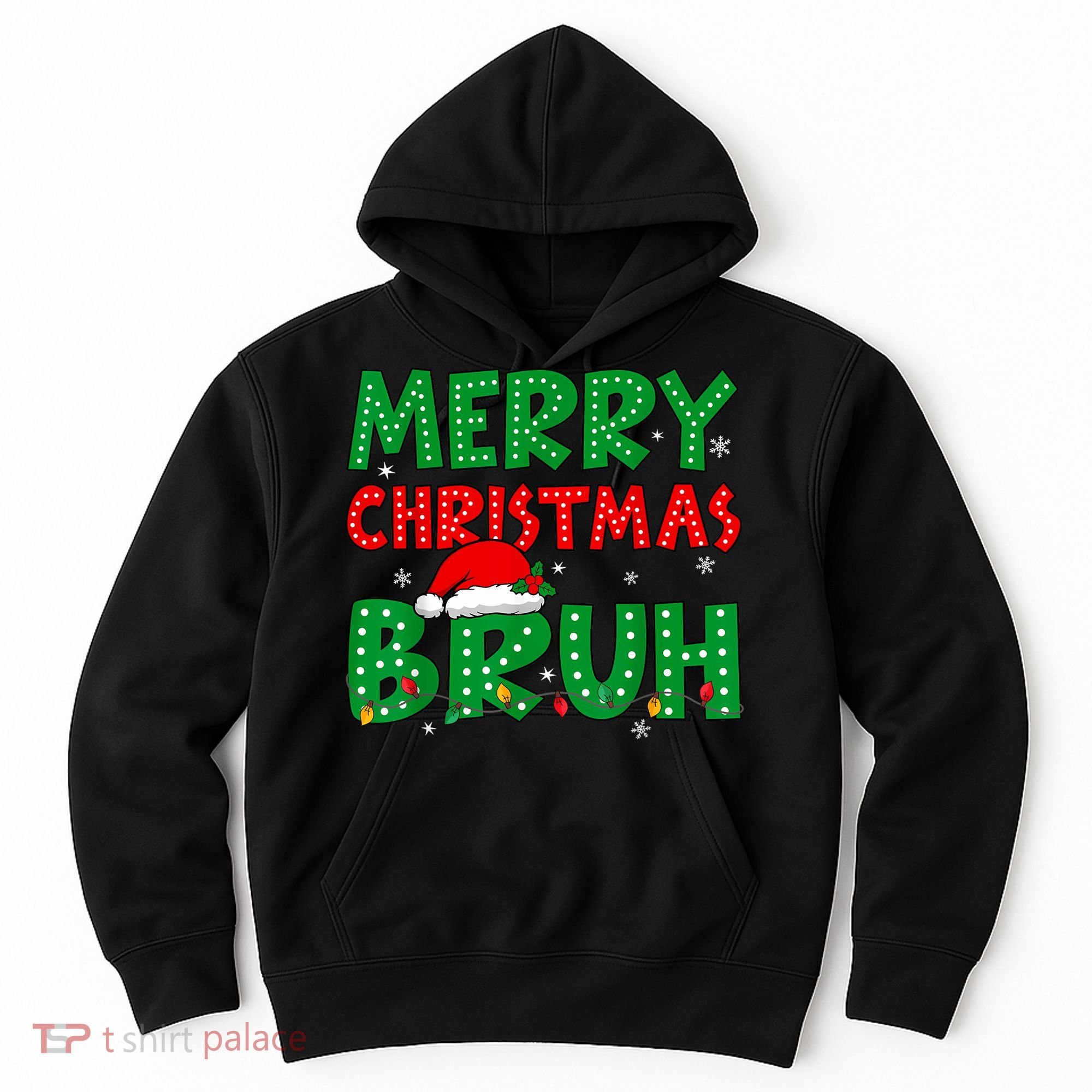 Bruh Meme Funny Saying Bro Greeting Teens Boy Christmas Hoodie