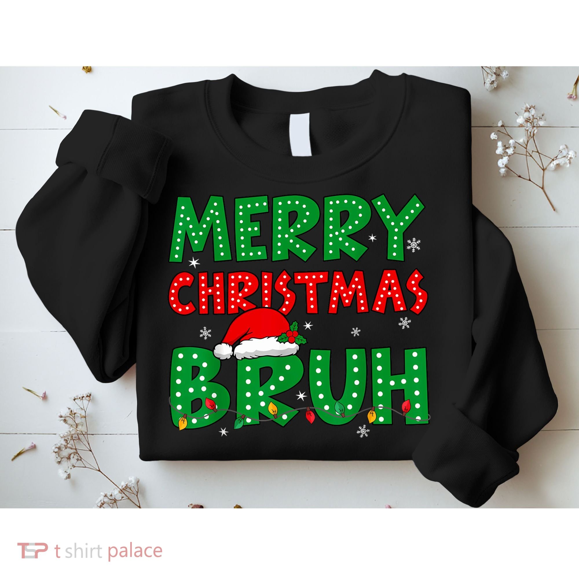Bruh Meme Funny Saying Bro Greeting Teens Boy Christmas Sweatshirt