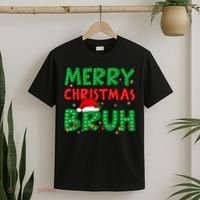 Bruh Meme Funny Saying Bro Greeting Teens Boy Christmas T-Shirt thumb 2