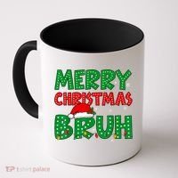 Bruh Meme Funny Saying Bro Greeting Teens Boy Christmas Coffee Mug thumb 0