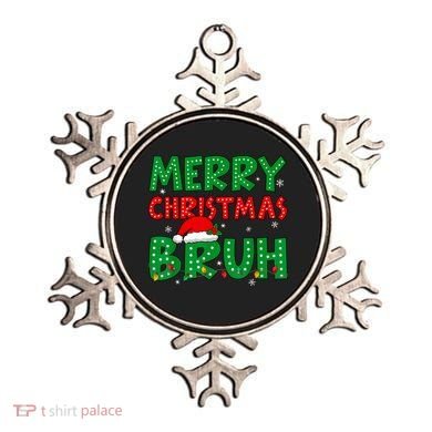 Bruh Meme Funny Saying Bro Greeting Teens Boy Christmas Ornament
