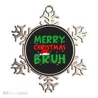 Bruh Meme Funny Saying Bro Greeting Teens Boy Christmas Ornament thumb 0