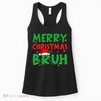 Bruh Meme Funny Saying Bro Greeting Teens Boy Christmas Women's Tank Top thumb 0
