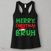 Bruh Meme Funny Saying Bro Greeting Teens Boy Christmas Women's Tank Top thumb 3