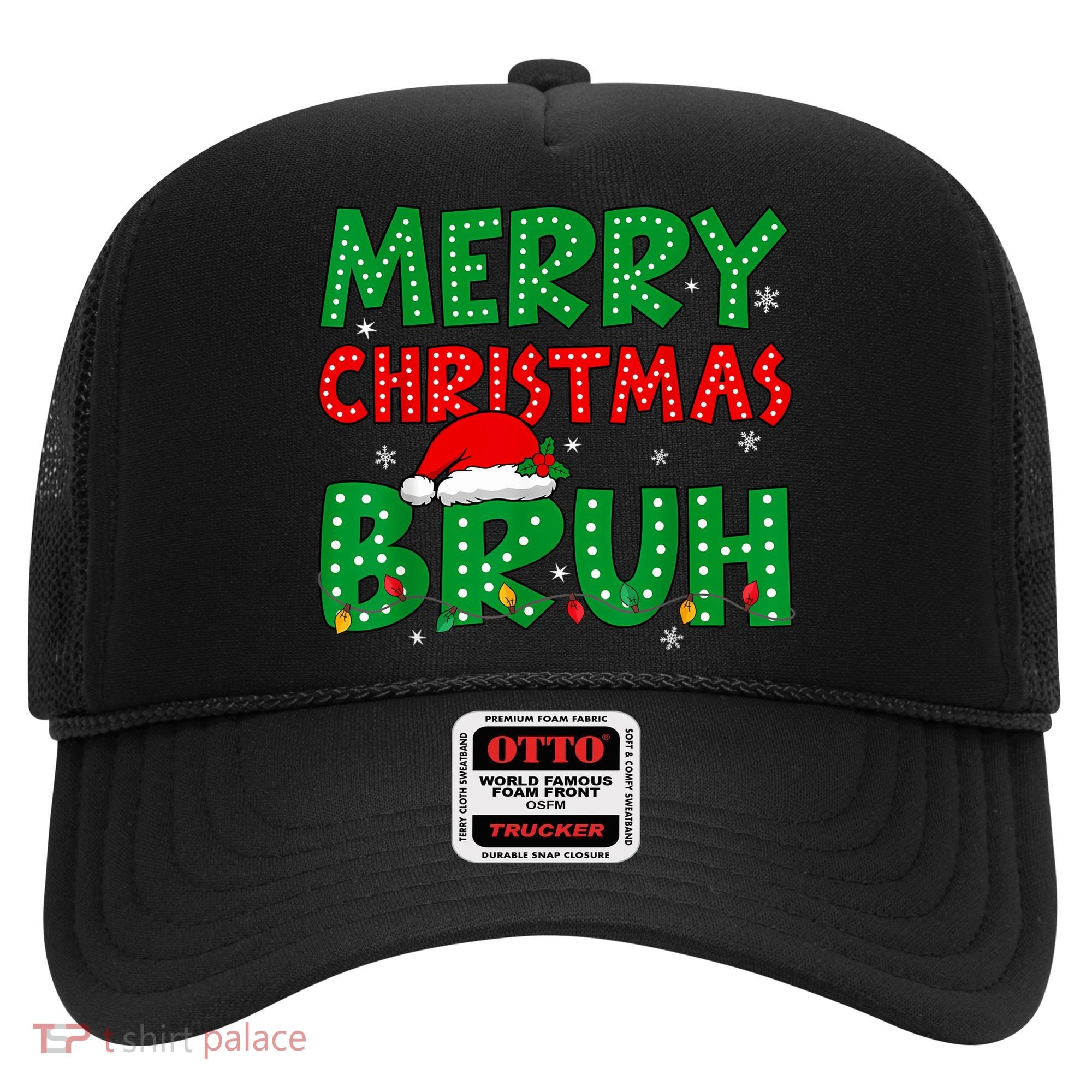 Bruh Meme Funny Saying Bro Greeting Teens Boy Christmas Hat