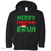Bruh Meme Funny Saying Bro Greeting Teens Boy Christmas Toddler Hoodie thumb 0