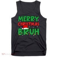 Bruh Meme Funny Saying Bro Greeting Teens Boy Christmas Tank Top thumb 0
