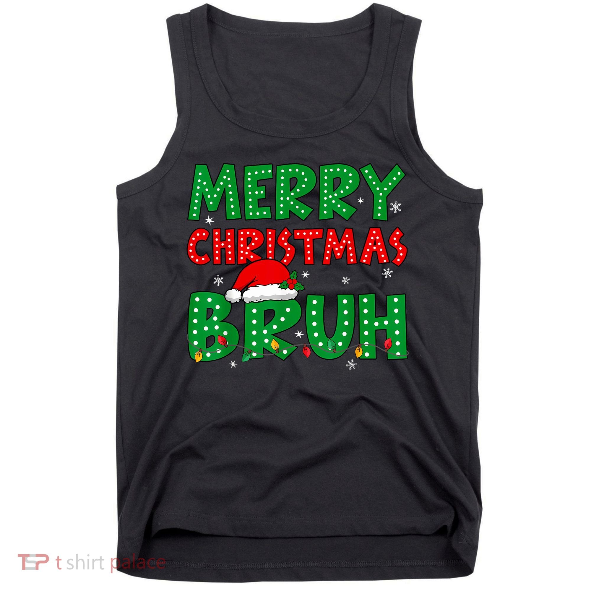 Bruh Meme Funny Saying Bro Greeting Teens Boy Christmas Tank Top